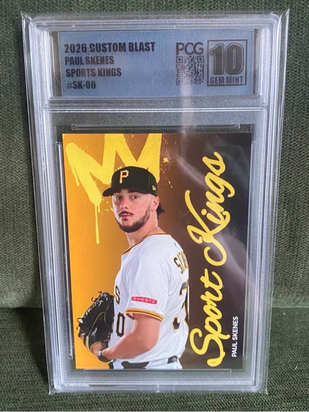 Custom Paul Skenes Sport Kings PCG 10!! Pirates SK06